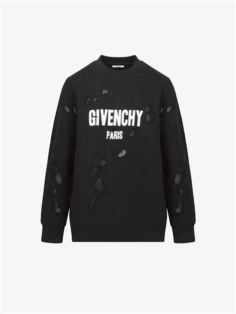 sweatshirt givenchy paris destroyed.